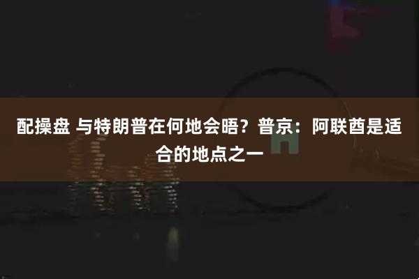 配操盘 与特朗普在何地会晤？普京：阿联酋是适合的地点之一