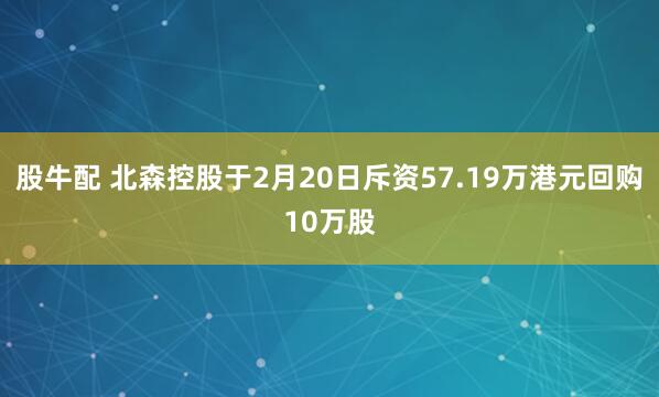 股牛配 北森控股于2月20日斥资57.19万港元回购10万股